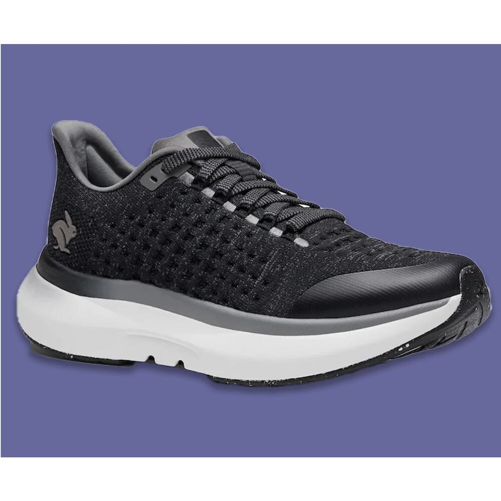 Rabbit Women's Dream Chaser Running Shoe Black Knit Size 9 NIB Neutral Cushioned
